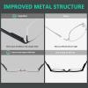 imageEyekepper 4pack HalfRim Reading Glasses Lightweight Metal Rectangle Reader for Men4 Pack Mix Color