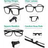 imageEyekepper 5pack Oversized Reading Glasses Square Large Frame Readers for Men and Women 6005 Pack All Black