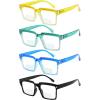 imageEyekepper 4pack Bifocal Reading Glasses for Women  Ladies Stylish Bifocal Readers 250