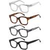 imageEyekepper 4pack Bifocal Reading Glasses for Women Small Bifocal Readers4 Pack Clear Lens Mix Color