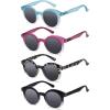 imageEyekepper 4pack Bifocal Reading Glasses for Women Small Round Bifocal Readers4 Pack Grey Lens Mix Color