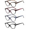 imageEyekepper 4pack Reading Glasses for Women Cateye Readers 1004 Pack Mix Color
