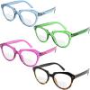 imageEyekepper Bifocal Reading Glasses Women 4Pack Ladies Bifocal Readers Cateye Style4pcs Clear Lensmix