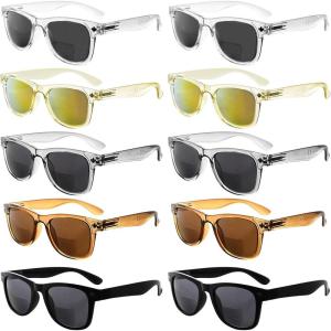 imageEyekepper 4packing Bifocal Sunglasses for Women Reading under the Sun Stylish Bifocal Readers Tinted Lens Oversize10 Pack Mix  Sgs027