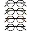 imageEyekepper 4 Packing Retro Design Glasses for Women Reading  Vintage Reading Eyeglasses Small Lens Readers Men 2004pcsmix