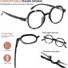 imageEyekepper 4 Packing Retro Design Glasses for Women Reading  Vintage Reading Eyeglasses Small Lens Readers Men 2004pcsmix