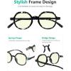 imageEyekepper 4 Packing Retro Design Glasses for Women Reading  Vintage Reading Eyeglasses Small Lens Readers Men 200Blue Light Blockingb404 Pairs