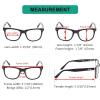 imageEyekepper 4Pack Readers Square Large Lenses SpringHinges Reading Glasses for Men Women 2754 Pairs Mix