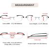 imageEyekepper 4pack Rimless Reading Glasses Women Men Half Moon Readers 2504 Pack Mix Color1