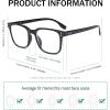 imageEyekepper 5 Pack Large Reading Glasses  Square Readers for Men Women Reading 1255 Pairs Mix