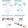imageEyekepper 5 Pack Large Reading Glasses  Square Readers for Men Women Reading 1255 Pairs Mix