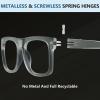 imageEyekepper 5 Pack Large Reading Glasses  Square Readers for Men Women Reading 1256 Pack Mix Color