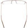 imageEyekepper 5Pack Stainless Steel Frame Halfeye Style Reading Glasses Readers Gunmetal5 Pcs All Brown
