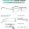 imageEyekepper 5Pack Stainless Steel Frame Halfeye Style Reading Glasses Readers GunmetalMix