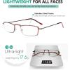 imageEyekepper 5Pack Stainless Steel Frame Halfeye Style Reading Glasses Readers GunmetalMixnew
