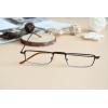 imageEyekepper 5Pack Straight Thin Stamped Metal Frame HalfEye Style Reading Glasses Readers Gunmetal 25Brown