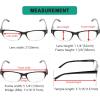imageEyekepper Classic Reading Glasses for Men 5 Pack Spring Hinges ReadersBlackClear5pcs