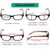 imageEyekepper Classic Reading Glasses for Men 5 Pack Spring Hinges ReadersDemi Arm5pcs