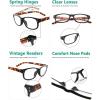 imageEyekepper Classic Reading Glasses for Men 5 Pack Spring Hinges ReadersDemi Arm5pcs