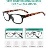 imageEyekepper Classic Reading Glasses for Men 5 Pack Spring Hinges ReadersDemi Arm5pcs