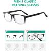 imageEyekepper Mens Reading Glasses  5 Pairs Readers for Men  Includes Reading Sunglasses 2506 Pairs Blackclear