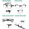 imageEyekepper Mens Reading Glasses  5 Pairs Readers for Men  Includes Reading Sunglasses 2506 Pairs Blackclear