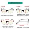 imageEyekepper Reading Glasses Women Men 4Pack Design Semirim Readers Eyeglasses 1754 Pack Mixedcolor Blue Light Blocking Reading Glasses