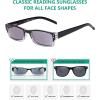 imageEyekepper Reading Glasses4 Pack Include Reading Sunglasses for Women Men Reading Under The SunTwoTone Reader Eyeglasses4pcs All Grey Lens