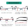 imageEyekepper Reading Glasses4 Pack Include Reading Sunglasses for Women Men Reading Under The SunTwoTone Reader EyeglassesBlue4pcs All Clear Lens
