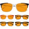 imageEyekepper 5 Packing Reading Glasses Women Large Frame Readers Men 350Blue Light Blockingb985 Pairs