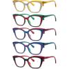 imageEyekepper 5pack Reading Glasses for Women Cat Eye Stylish Readers5 Pack Mix Color
