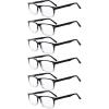 6 Pairs Black-clear
