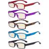 imageEyekepper Reading Glasses 6 Pack Comfort Reader Eyeglasses Include Reading Sunglasses for Men Women 175Blue Light Blockingb405 Pairs