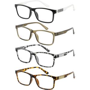 imageEyekepper 4Pack Reading Glasses for Women Men Design Readers Eyeglasses 0504pcsmix