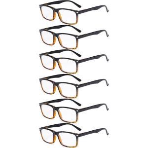 imageEyekepper Mens Reading Glasses  5 Pairs Readers for Men  Includes Reading Sunglasses 2506 Pairs BlackTortoise