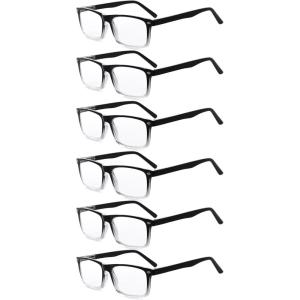 imageEyekepper Mens Reading Glasses  5 Pairs Readers for Men  Includes Reading Sunglasses 2506 Pairs Blackclear