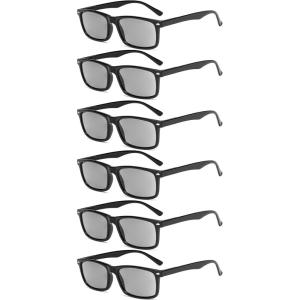 imageEyekepper Mens Reading Glasses  5 Pairs Readers for Men  Includes Reading Sunglasses 2506 Pairs Grey Lens