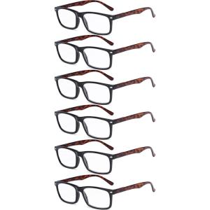 imageEyekepper Mens Reading Glasses  5 Pairs Readers for Men  Includes Reading Sunglasses 2506 Pairs Tortoise Arm