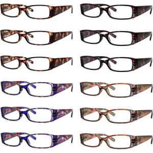 imageEyekepper Reading Glasses 6 Pack Comfort Reader Eyeglasses Include Reading Sunglasses for Men Women 17512 Pack Mix Color  R040g