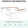imageEyekepper 6Pack Mix Color Small Lenes Rimless Reading Glasses Women  Frameless Reader Eyeglasses for Men Reading 200Mix
