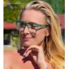 imageEyekepper Design Reading Glasses for Women  Fashionable Oversized Readers  Blue 300Green
