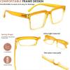 imageEyekepper Design Reading Glasses for Women  Fashionable Oversized Readers  Blue 300Yellow