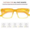 imageEyekepper Design Reading Glasses for Women  Fashionable Oversized Readers  Blue 300Yellow