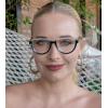 imageEyekepper Eyeglasses for Women Reading Large Frame  Oversize Ladies Half Moon Design Readers  TransparentBlack 175TransparentBlack