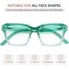 imageEyekepper Glasses for Women  Large Frame Ladies Glasses  BlackGreen