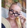 imageEyekepper Half Moon Reading Glasses for Women Stylish Readers Ladies  Green 225Black