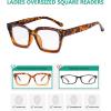 imageEyekepper Ladies Reading Glasses  Oversized Square Design Readers for Women TortoiseTortoise