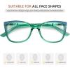 imageEyekepper Ladies Reading Glasses Cateye Pattern Design Readers for WomenGreen