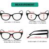 imageEyekepper Oversize Reading Glasses Women Stylish Readers  BlackRed