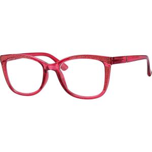imageEyekepper Ladies Reading Glasses Cateye Pattern Design Readers for WomenRose Red